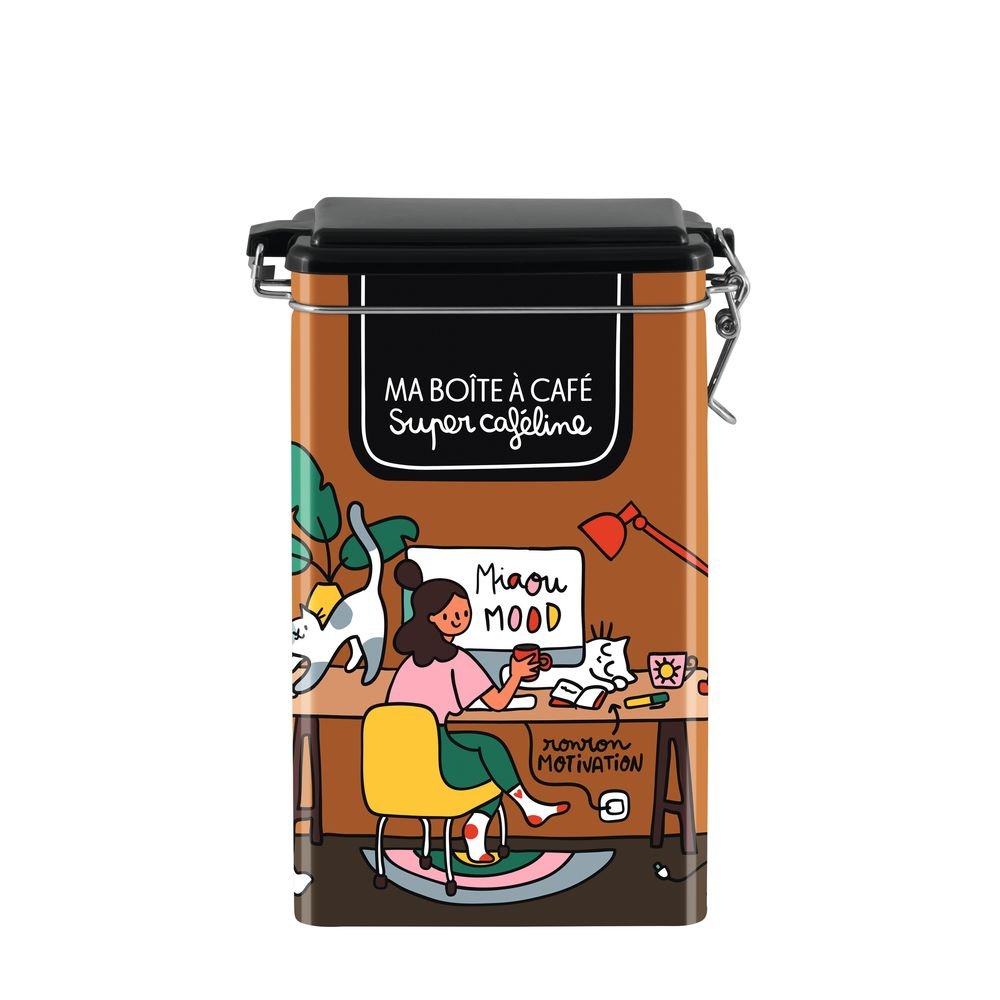 Caja metálica Cafe Hermética Miau DERRIERE LA PORTE Imagen principal del producto