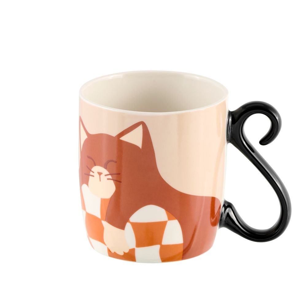 Taza Houba Porcelana 25 cl Gato sin Prisas DERRIERE LA PORTE