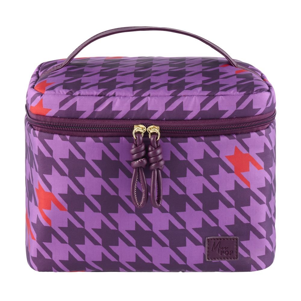 Neceser Morado Vanity Vikki Carga Superior DERRIERE La Porte