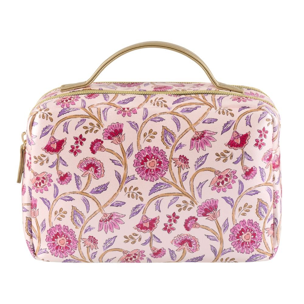 Neceser Flores Rosas Vanity Derriére La Porte