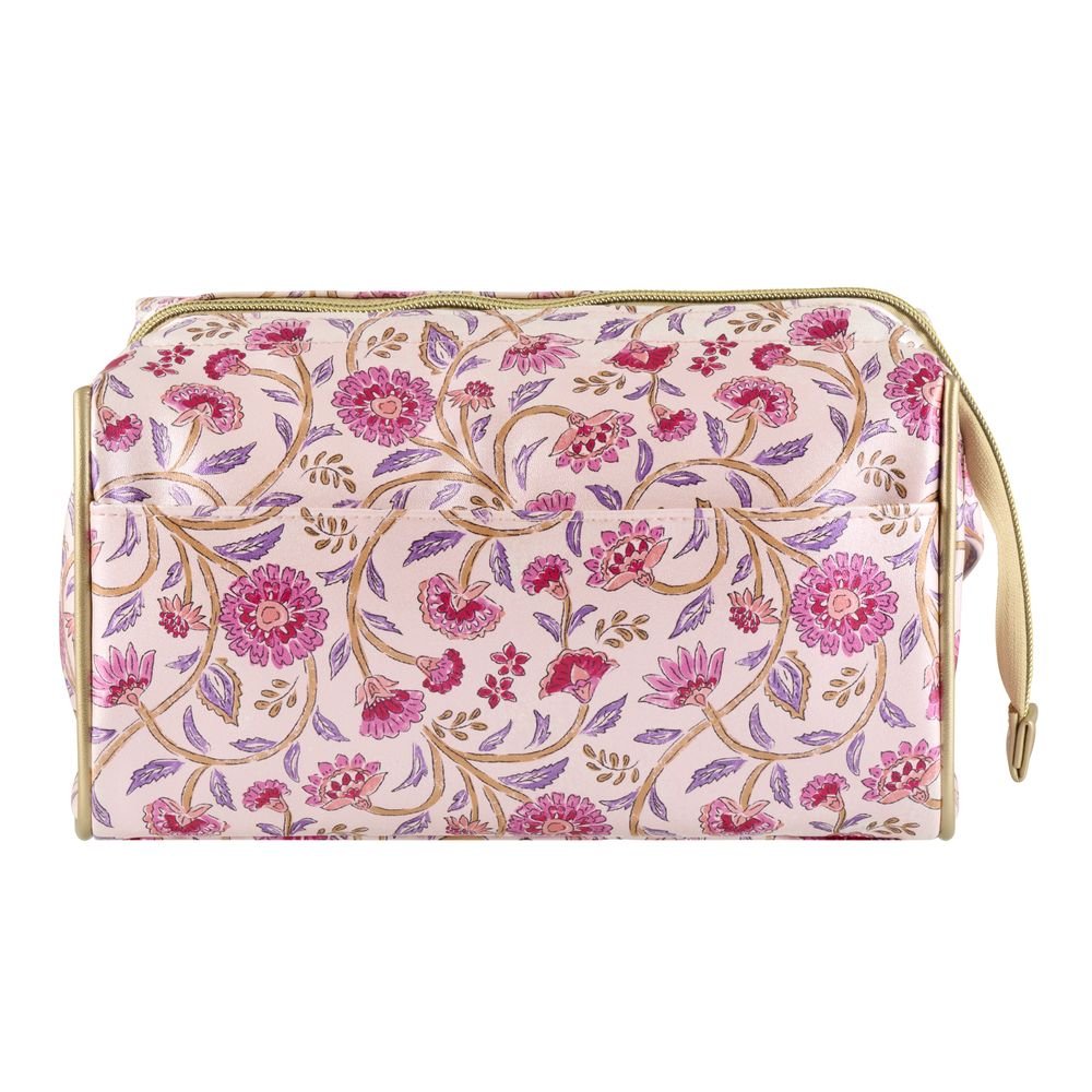 Neceser rectangular Flores Rosas Carla DERRIERE La Porte