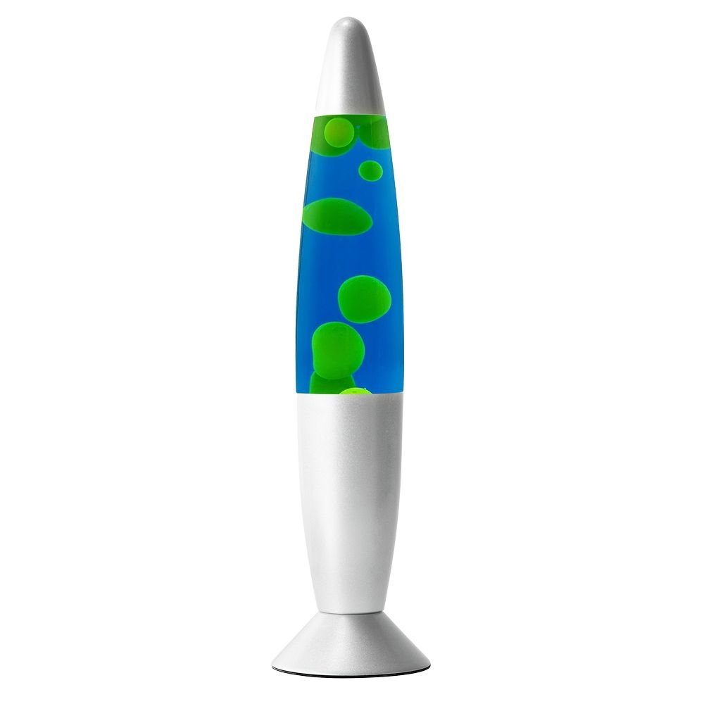 Lampara de lava Rocket Azul Amarillo PASTEQ