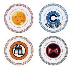 SET DE 4 PLATOS DRAGON BALL EMBLEMAS | ABYSSE | 1 UNIDAD | 3665361015383