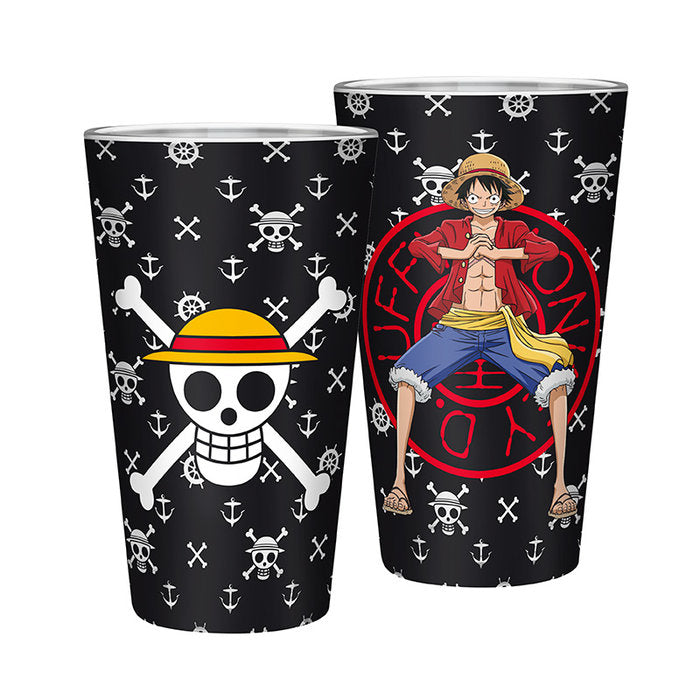 VASO XXL - 400ML ONE PIECE LUFFY 2UDS | ABYSSE | ENVASE 2 UDS. UNIDAD | 23665361056274