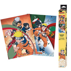 SET 2 CHIBI POSTERS NARUTO EQUIPO 7 (52X38) | ABYSSE | 1 UNIDAD | 3665361065364