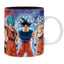TAZA 320 ML DRAGON BALL SUPER TRANSFORMACIONES GOKU CAJA 2U | ABYSSE | 1 UNIDAD | 13665361067464