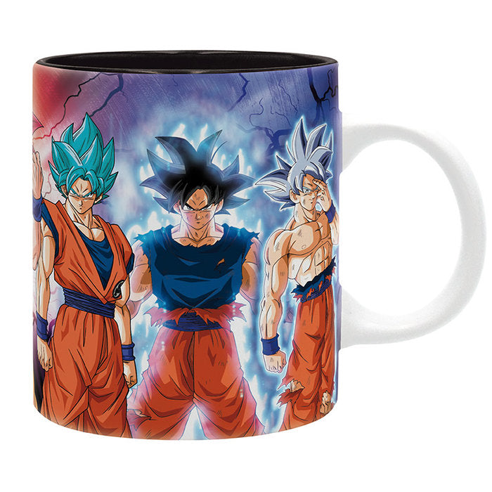 TAZA 320 ML DRAGON BALL SUPER TRANSFORMACIONES GOKU CAJA 2U | ABYSSE | 1 UNIDAD | 13665361067464
