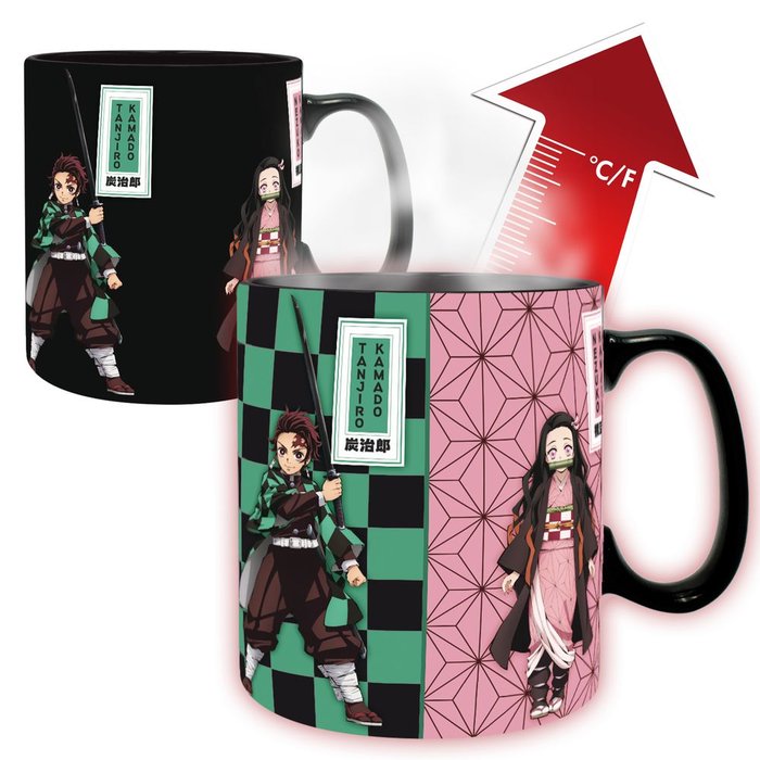 TAZA HEAT TERMICA 460ML DEMON SLAYER SLAYERS CAJA 2UDS | ABYSSE | ENVASE 2 UDS. UNIDAD | 23665361075046