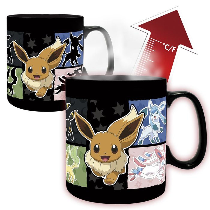 TAZA TERMICA 460 ML POKEMON EEVEE | ABYSSE | ENVASE 2 UDS. UNIDAD | 23665361111171