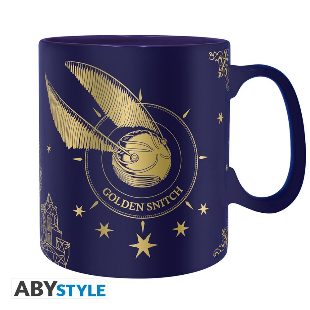 TAZA 460 ML SNITCH DORADA HARRY POTTER | ABYSSE | ENVASE 2 UDS. UNIDAD | 23665361154871