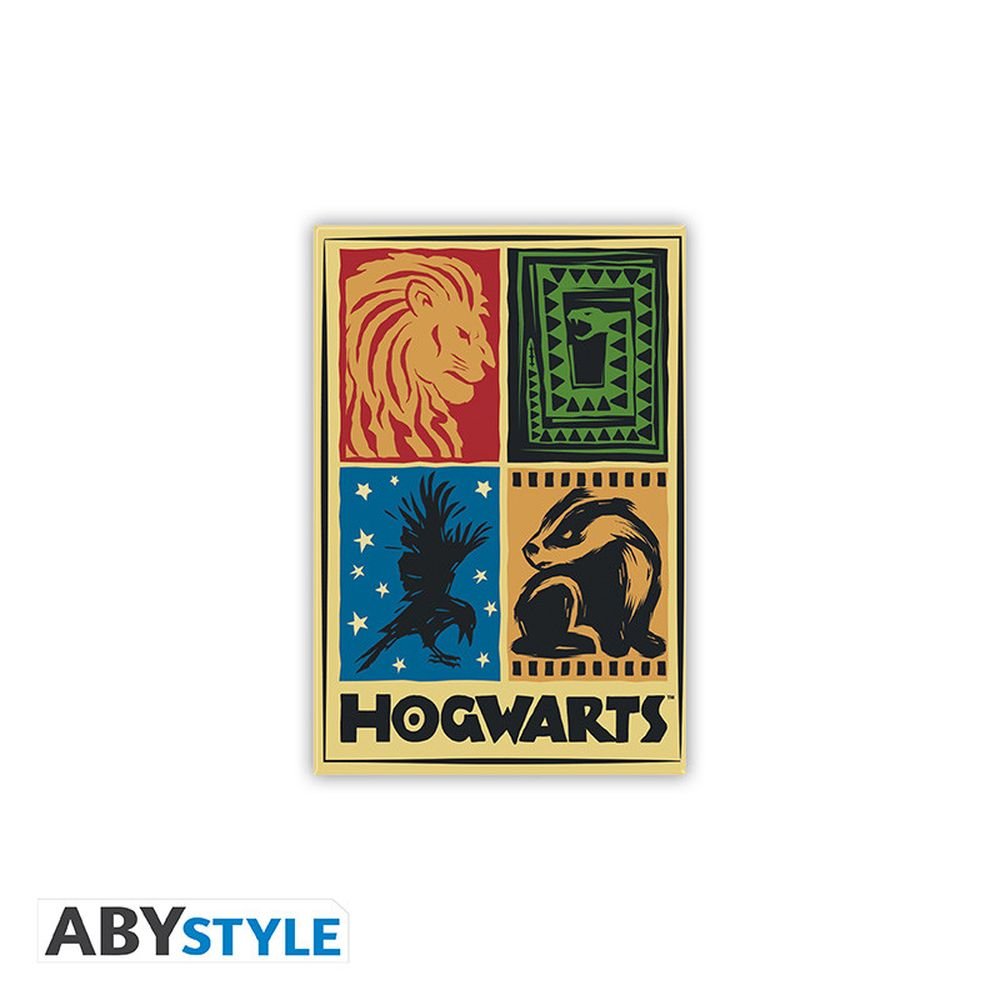 Iman Estandar las 4 Casas de Hogwarts Harry Potter Marca ABYSSE Imagen principal del producto