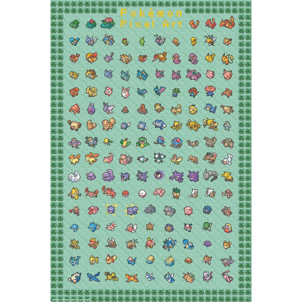 Poster Maxi 91,5 x 61 FSC Mix Arte Pixelado Pokémon ABYSSE Imagen principal del producto