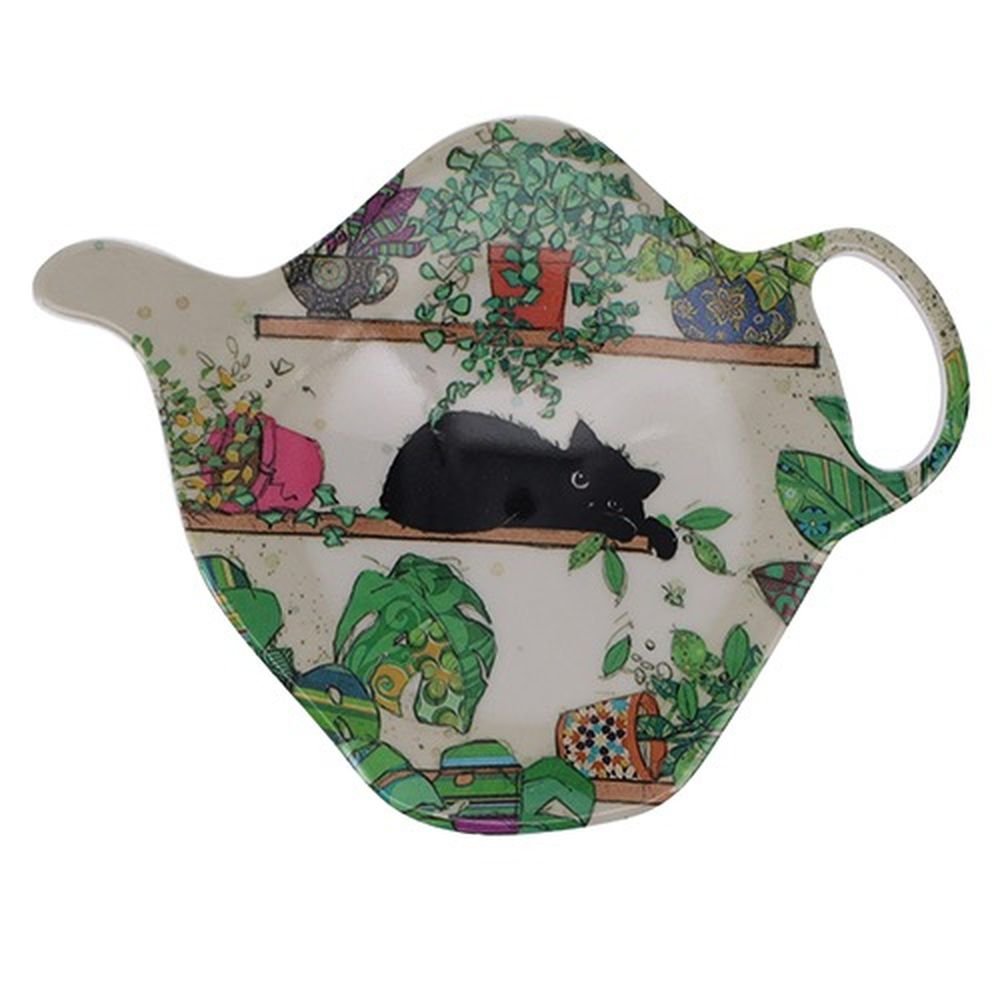 BANDEJITA PARA TAZA DE TE GATO CON PLANTAS | KIUB | ENVASE 6 UDS. UNIDAD | 3700572762708
