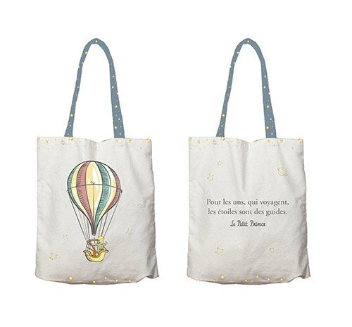 BOLSA DE TELA CON ASAS EL PRINCIPITO GLOBO | KIUB