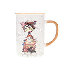 TAZA 360 ML GATO ALOCADO | KIUB | ENVASE 4 UDS. UNIDAD | 3700572779553