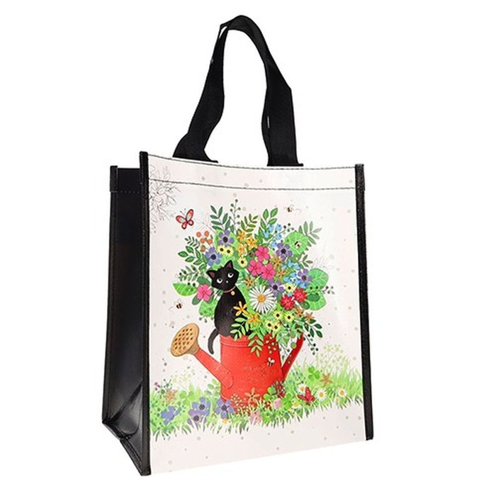 BOLSA DE RAFIA GATO EN REGADERA | KIUB Imagen principal del producto