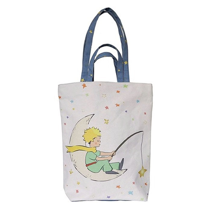 BOLSA TELA ALGODON LE PETIT PRINCE PESCA CON ESTRELLAS | KIUB PRINCIPITO Imagen principal del producto