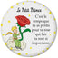 IMAN REDONDO EL PRINCIPITO CON ROSA + FRASE EN FRANCES | KIUB PRINCIPITO | ENVASE 3 UDS. UNIDAD | 3700572800110