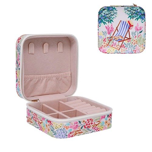 JOYERO CON CREMALLERA CON COMPARTIMENTOS BOHEME | KIUB | 1 UNIDAD | 3700572804354