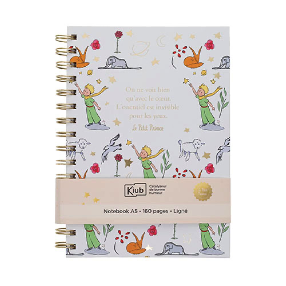 Cuaderno espiral El Principito Frase en francés KIUB PRINCIPITO