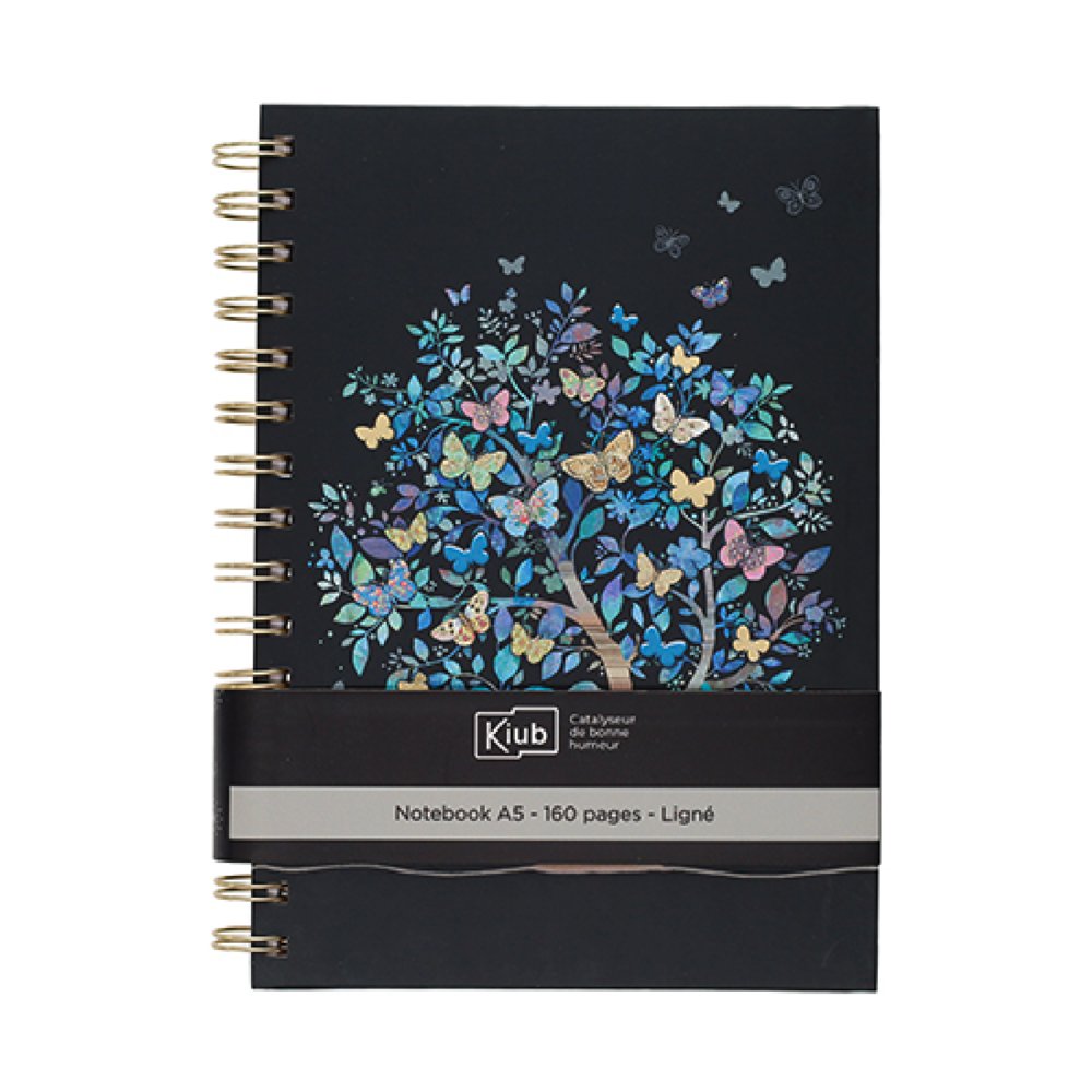 Cuaderno Notas Espiral A5 160H Lineas Árbol Marca Kiub Imagen principal del producto
