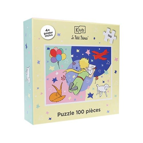 PUZZLE 100 PIEZAS INFANTIL + 4 POSTERS EL PRINCIPITO DIBUJA | KIUB PRINCIPITO | 1 UNIDAD | 3700572809397