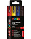 Rotulador Uni Posca Pc-5m Estuche 4 Colores Básicos