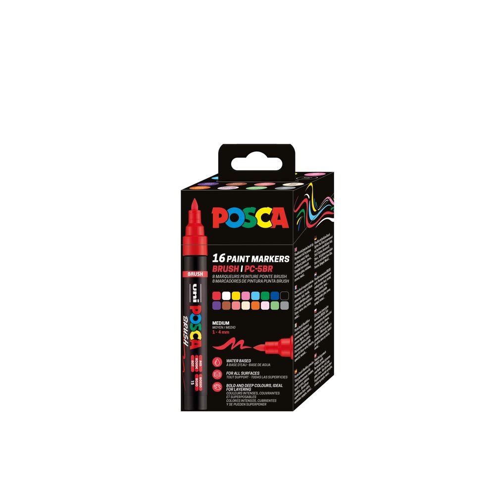 Rotuladores Posca Pc-5br 16 Colores Gama Completa Imagen principal del producto