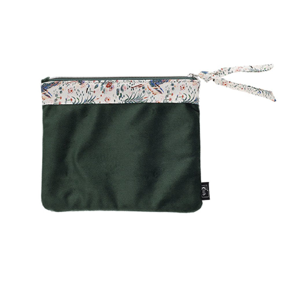 MONEDERO DE TELA CON CREMALLERA VERDE BOTELLA FLORES DE FUJ | KIUB | 1 UNIDAD | 3701763901050
