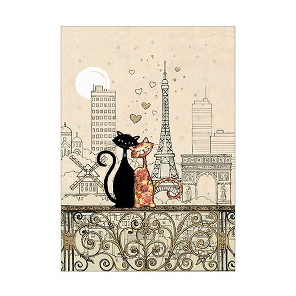 Cuaderno de Tapa Blanda A5 48 páginas Gato Paris KIUB