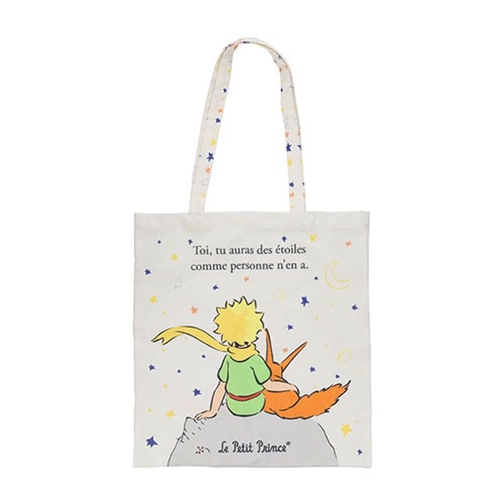 Bolsa de Tela el Pequeño Principito Blanco Zorro KIUB PRINCIPITO