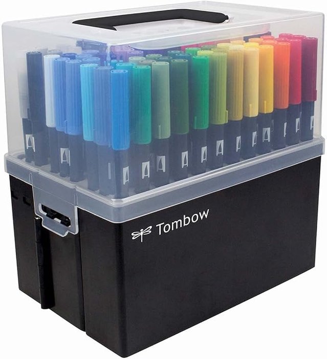 Maletin 108 Rotuladores Dual Brush Punta Pincel | Tombow | Pack 1 Unidades