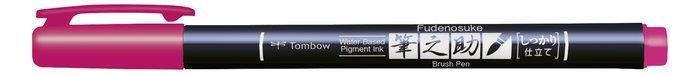 Rotulador Tombow Fudenosuke Base Agua Punta Elástica Dura Rosa