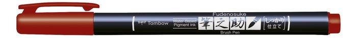 Rotulador Tombow Fudenosuke Base Agua Punta Elastica Dura R | Tombow | Pack 6 Unidades
