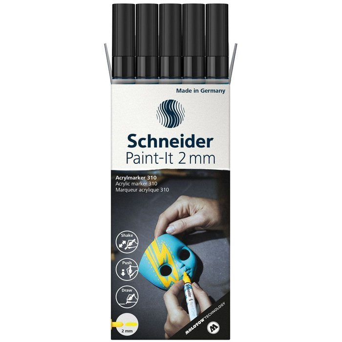 Rotulador Schneider Paint-it 310 2 mm negro