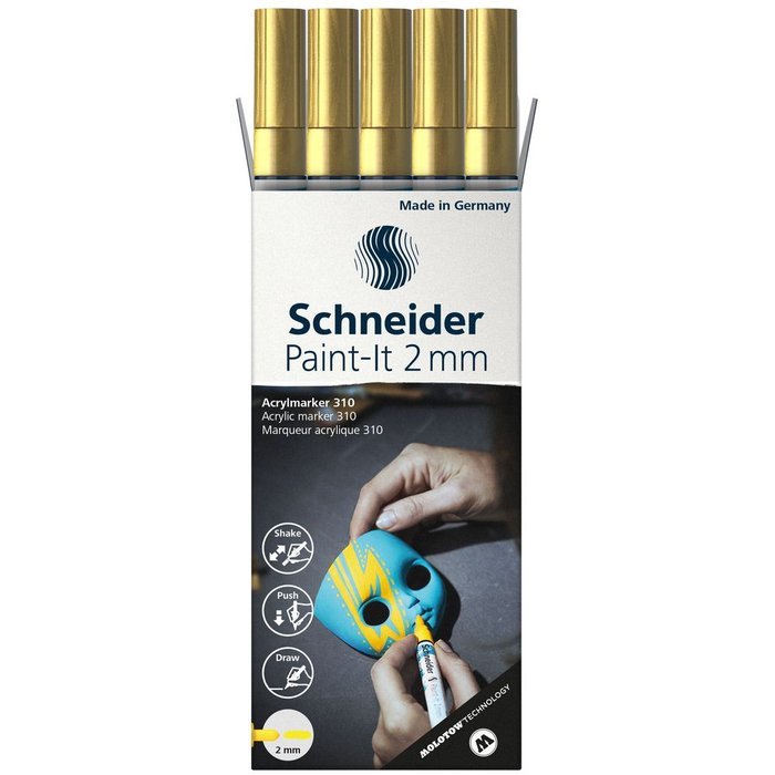 Rotulador Schneider Paint-it 310 Oro 2 mm