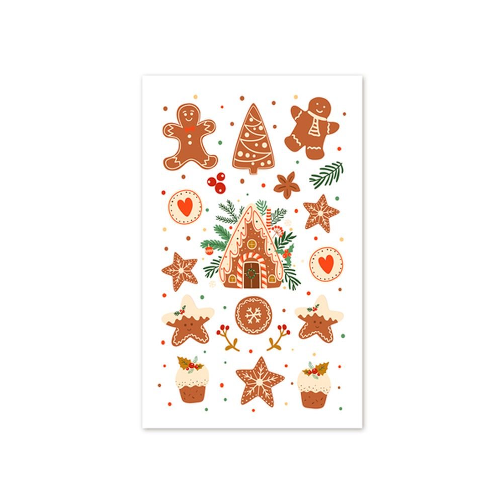 STICKER BSB NAVIDAD GALLETA JENGIBRE /09-502 | ARGUVAL NAVIDAD | ENVASE 5 UDS. UNIDAD | 4004680509842