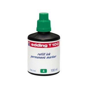 Bote de tinta rotulador edding t-100 100ml verde