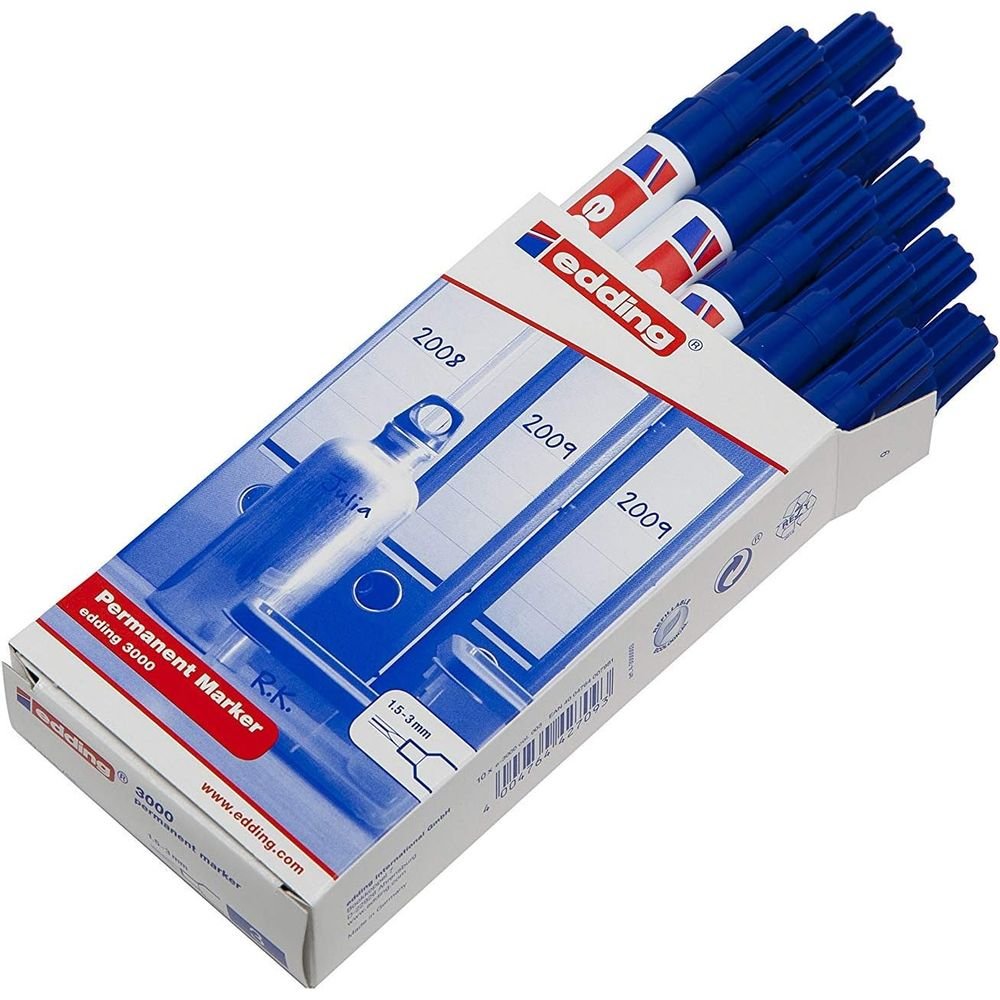 Rotulador Edding 3000 Azul | Edding | Pack 10 Unidades Imagen principal del producto