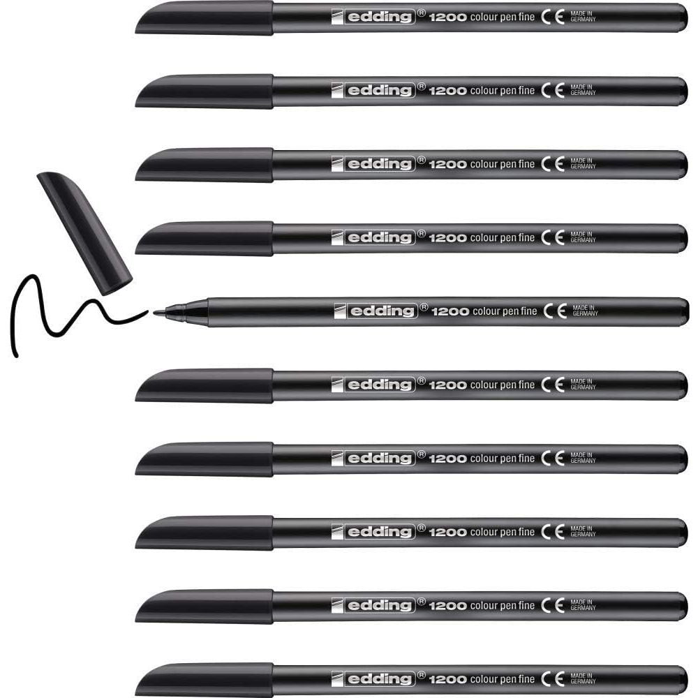 Rotulador Edding 1200 Negro | Edding | Pack 10 Unidades Imagen principal del producto