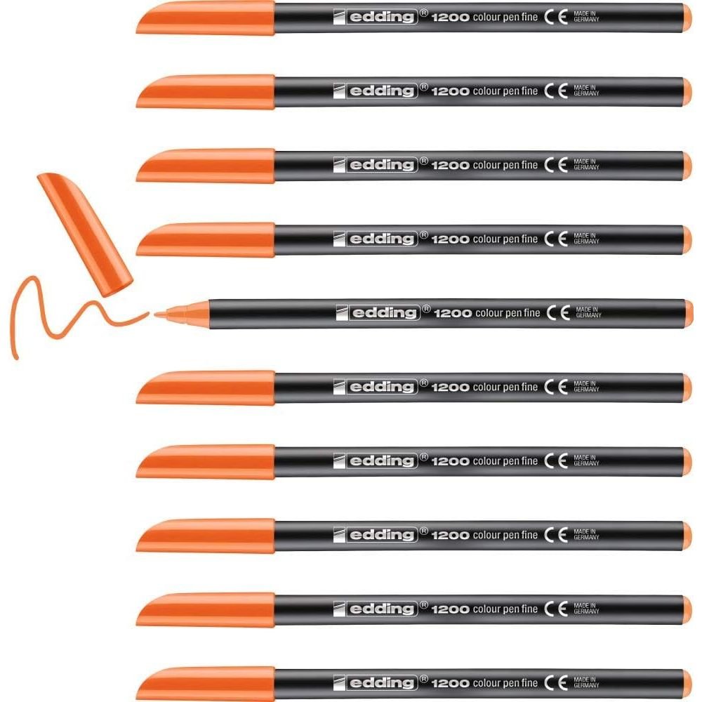 Rotulador Edding 1200 Naranja | Edding | Pack 10 Unidades Imagen principal del producto