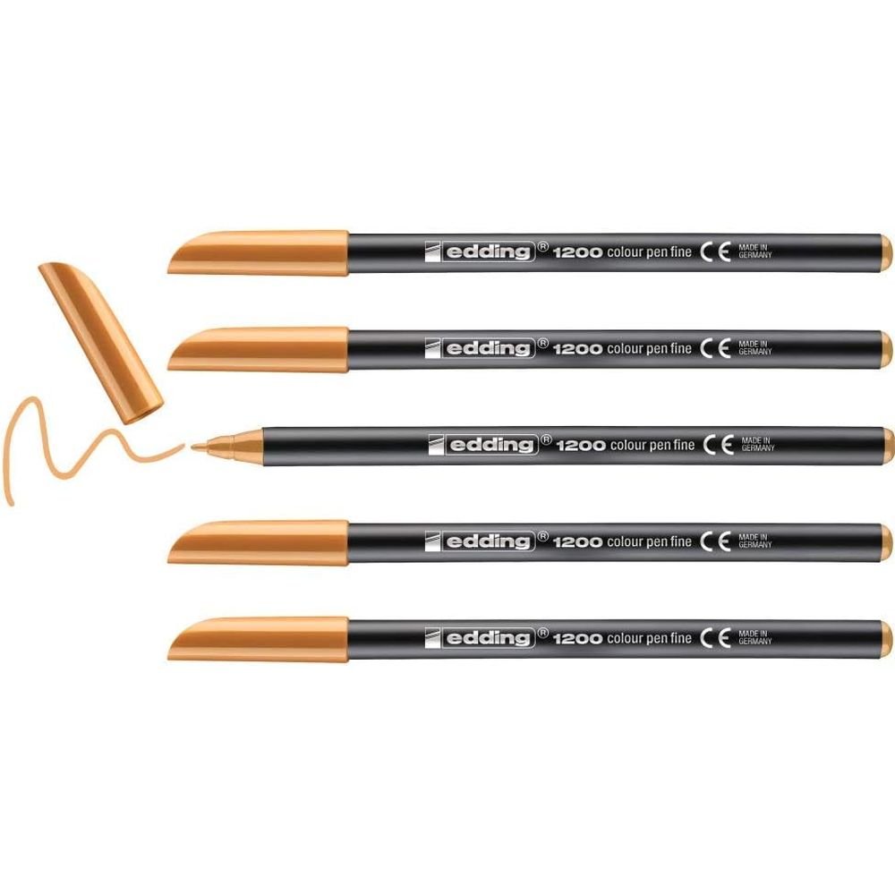 Rotulador Edding 1200 Naranja Claro | Edding | Pack 5 Unidades Imagen principal del producto