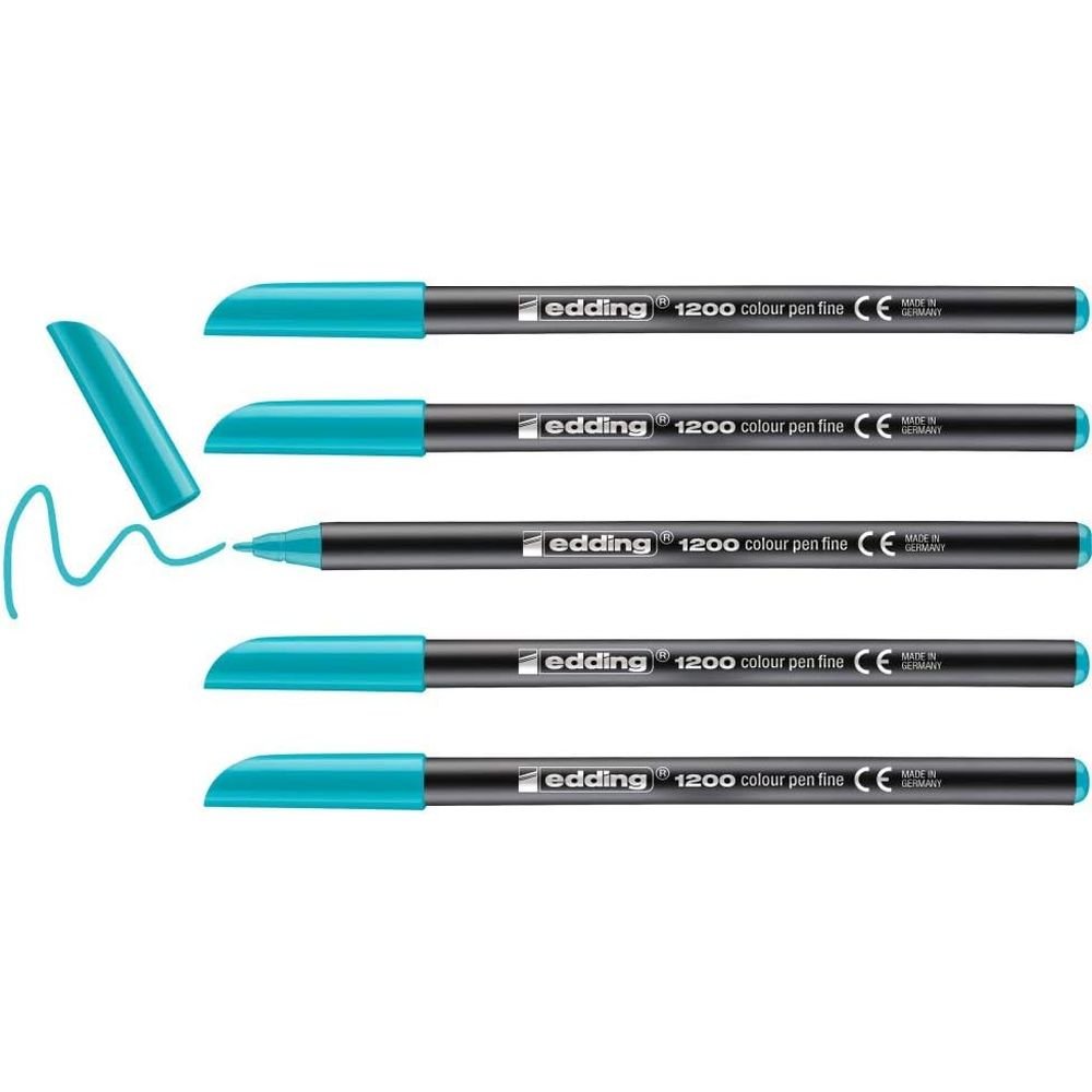 Rotulador Edding 1200 Azul Turquesa | Edding | Pack 5 Unidades Imagen principal del producto