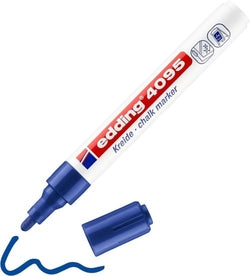 Rotulador tiza líquida azul Edding 4095 pack 10