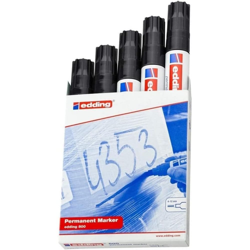Rotulador Edding 800 Negro | Edding | Pack 5 Unidades Imagen principal del producto