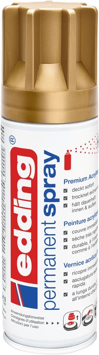 PINTURA ACRILICA SPRAY EDDING 5200 PERMANENTE ORO RICO MATE | 1 UNIDADES | (EDDING) Imagen principal del producto