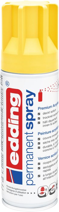 PINTURA ACRILICA SPRAY EDDING 5200 PERMANENTE AMARILLO TRA | 1 UNIDADES | (EDDING) Imagen principal del producto