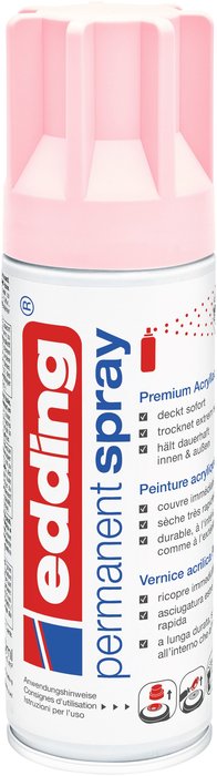 PINTURA ACRILICA SPRAY EDDING 5200 PERMANENTE ROSA PASTEL M | 1 UNIDADES | (EDDING) Imagen principal del producto