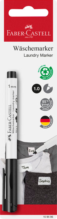 Marcador textil Faber Castell 1 mm negro
