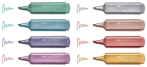 Marcador Faber Textliner 46 Metalico Verde | Faber Castell | Pack 10 Unidades Imagen principal del producto